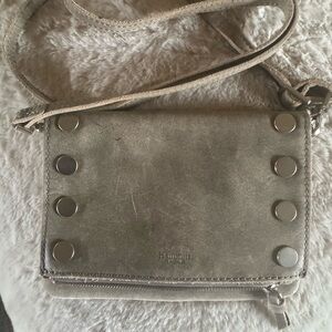 Hammitt Gray Crossbody Bag with Silver Accents